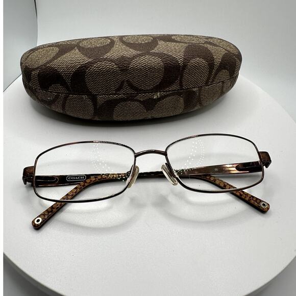 COACH "Wendy" Shiny Tan Copper Eyeglass Frame (129) 135 - Picture 11 of 11